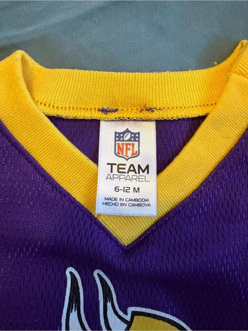 NFL Purple and Yellow Minnesota Vikings Infant Bodysuit